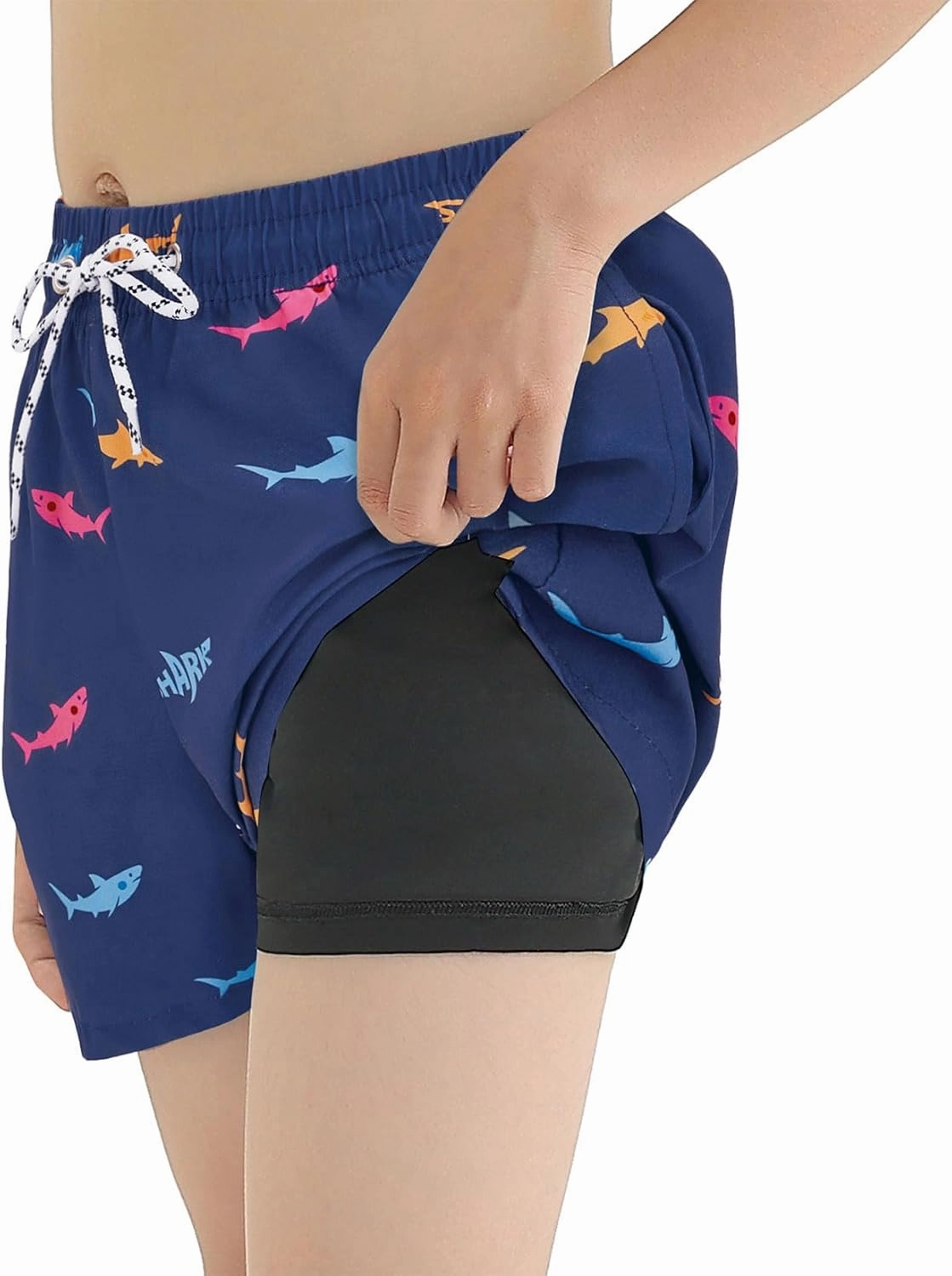 Century Star Boys Swim Trunks with Boxer Brief Liner Boys Swimwear Quick Dry Bathing Suit Toddler Swim Trunks