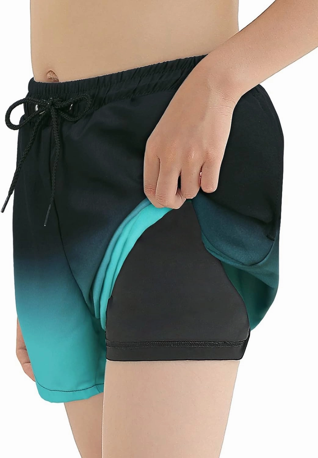 Century Star Boys Swim Trunks with Compression Liner Boys Bathing Suit Toddler Swim Trunks Beach Board Shorts Swimwear
