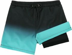 Century Star Boys Swim Trunks with Compression Liner Boys Bathing Suit Toddler Swim Trunks Beach Board Shorts Swimwear