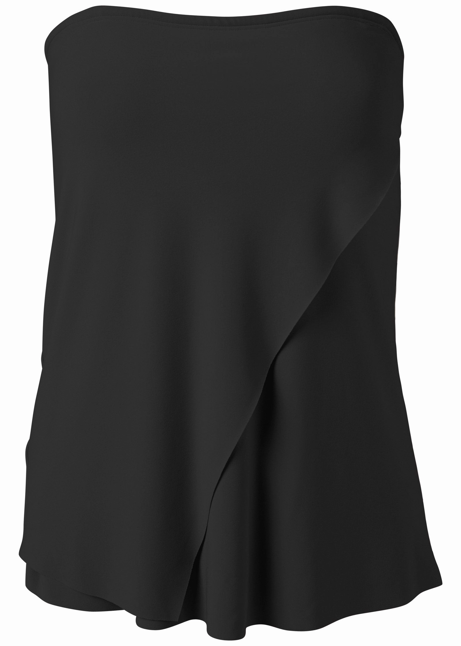 Classic Bandeau Tankini - Black Beauty