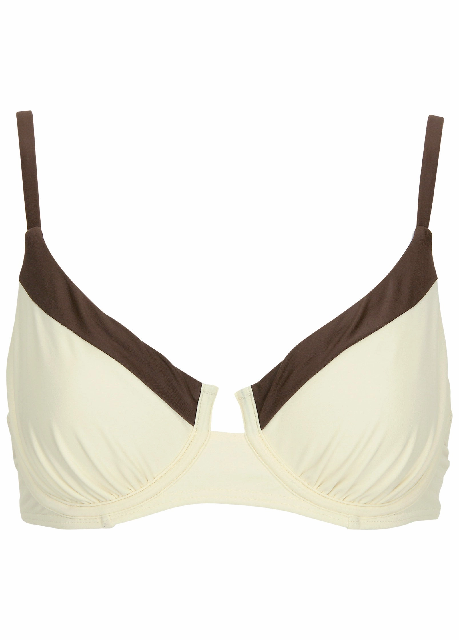 Colorblock Underwire Top - Pristine Chicory