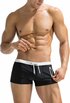 COOFANDY Mens Swim Trunks Swimwear Bathing Suit Swim Brief Square Leg Board Short S-3XL