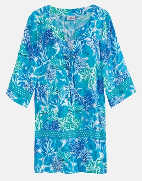 Coral Beach Tunic - Turquoise