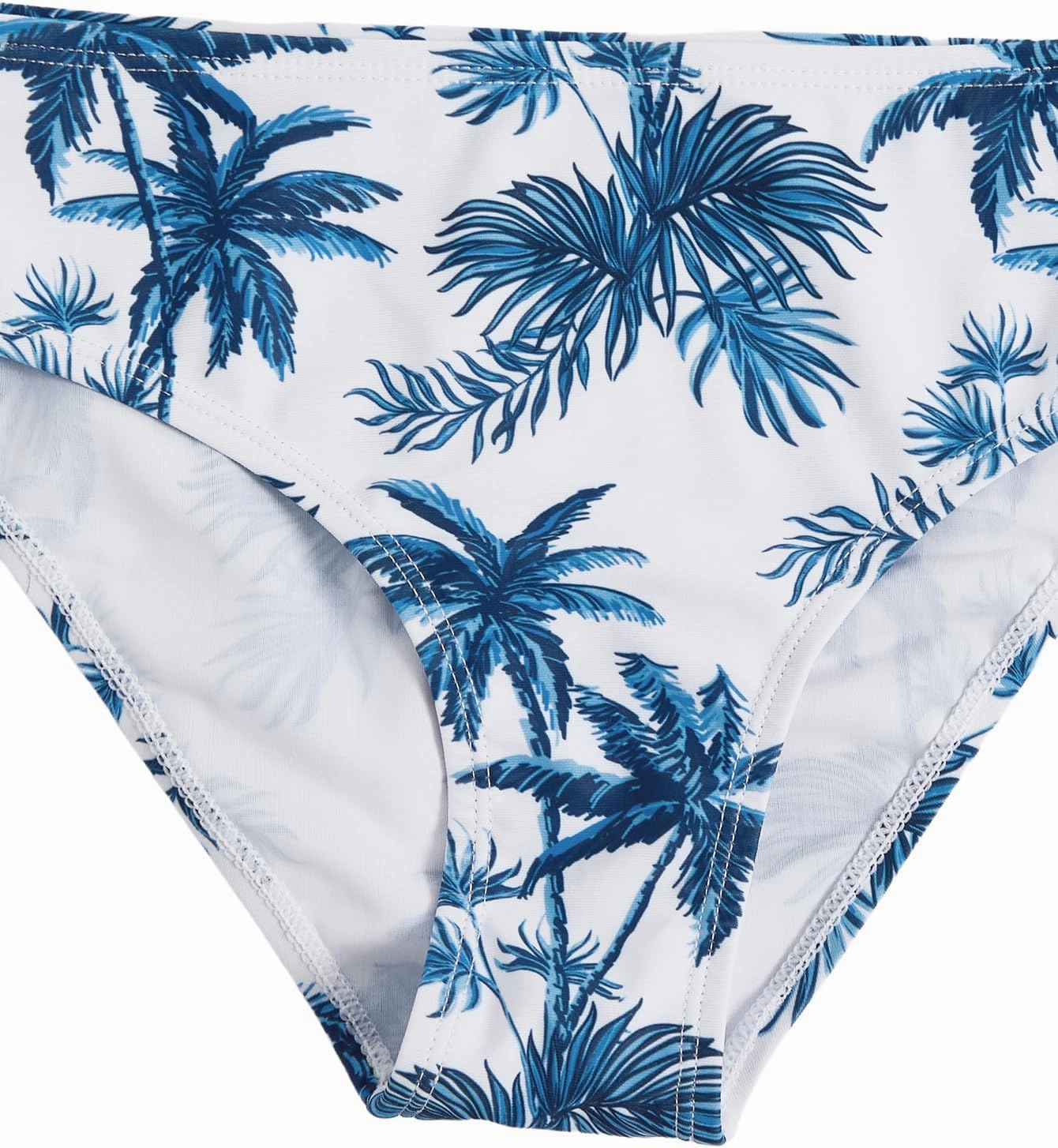 COZYEASE Girls' 2 Piece Ditsy Floral Print Knot Front Ruched Triangle Bikini Swimsuit