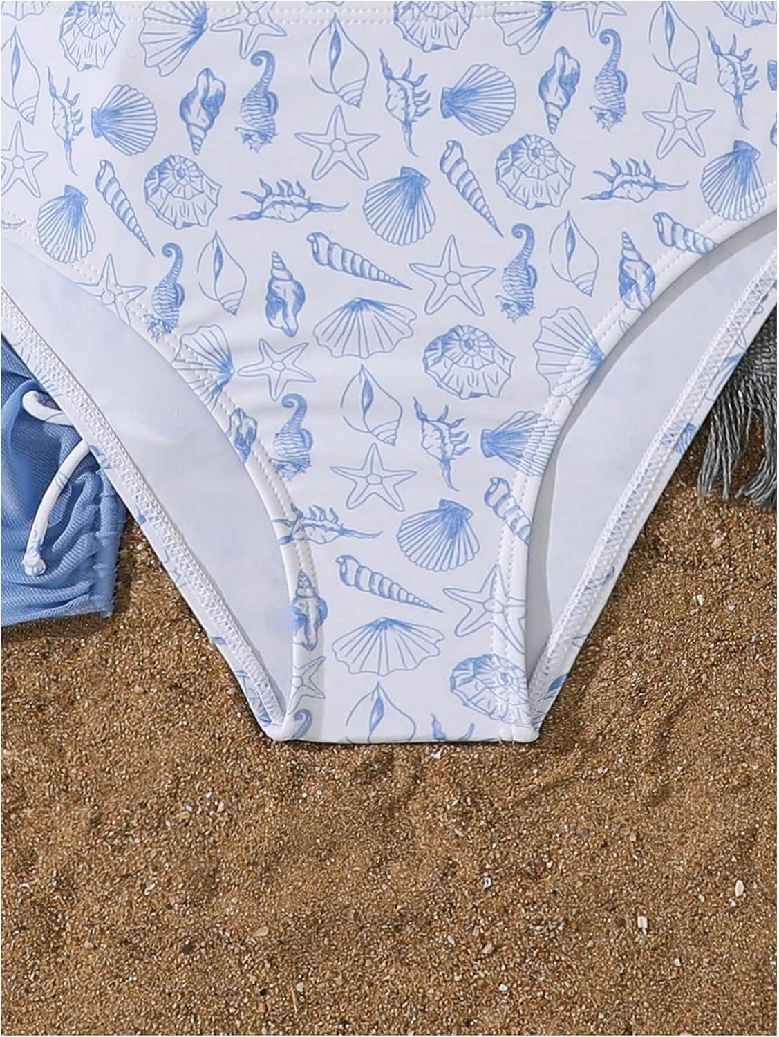 COZYEASE Girls' 3 Piece Set Floral Print Bikini Swimsuit with Drawstring Beach Skirt Cute Ruched Bathing Suit