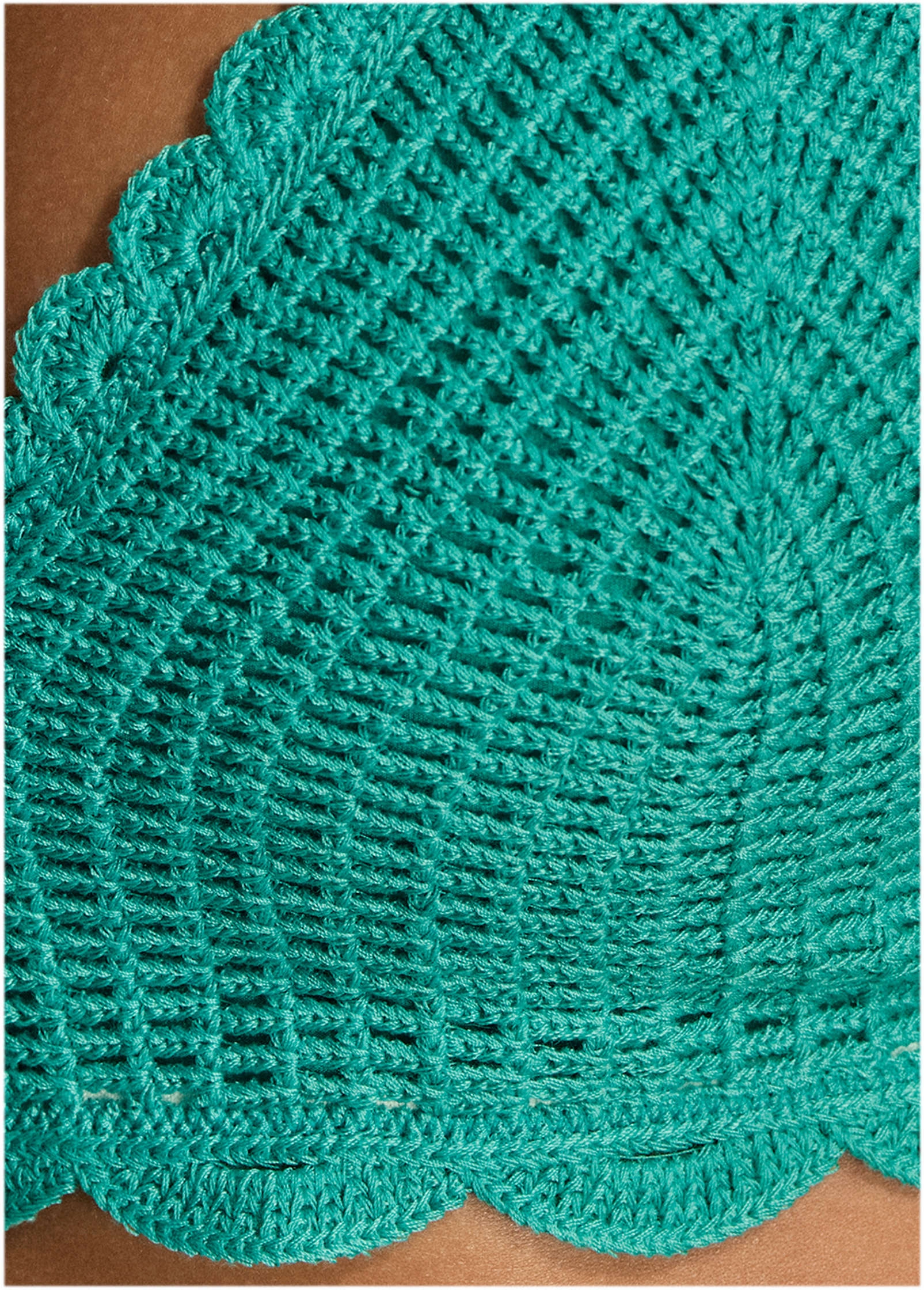 Crochet Anguilla Halter Top - Tropical Green