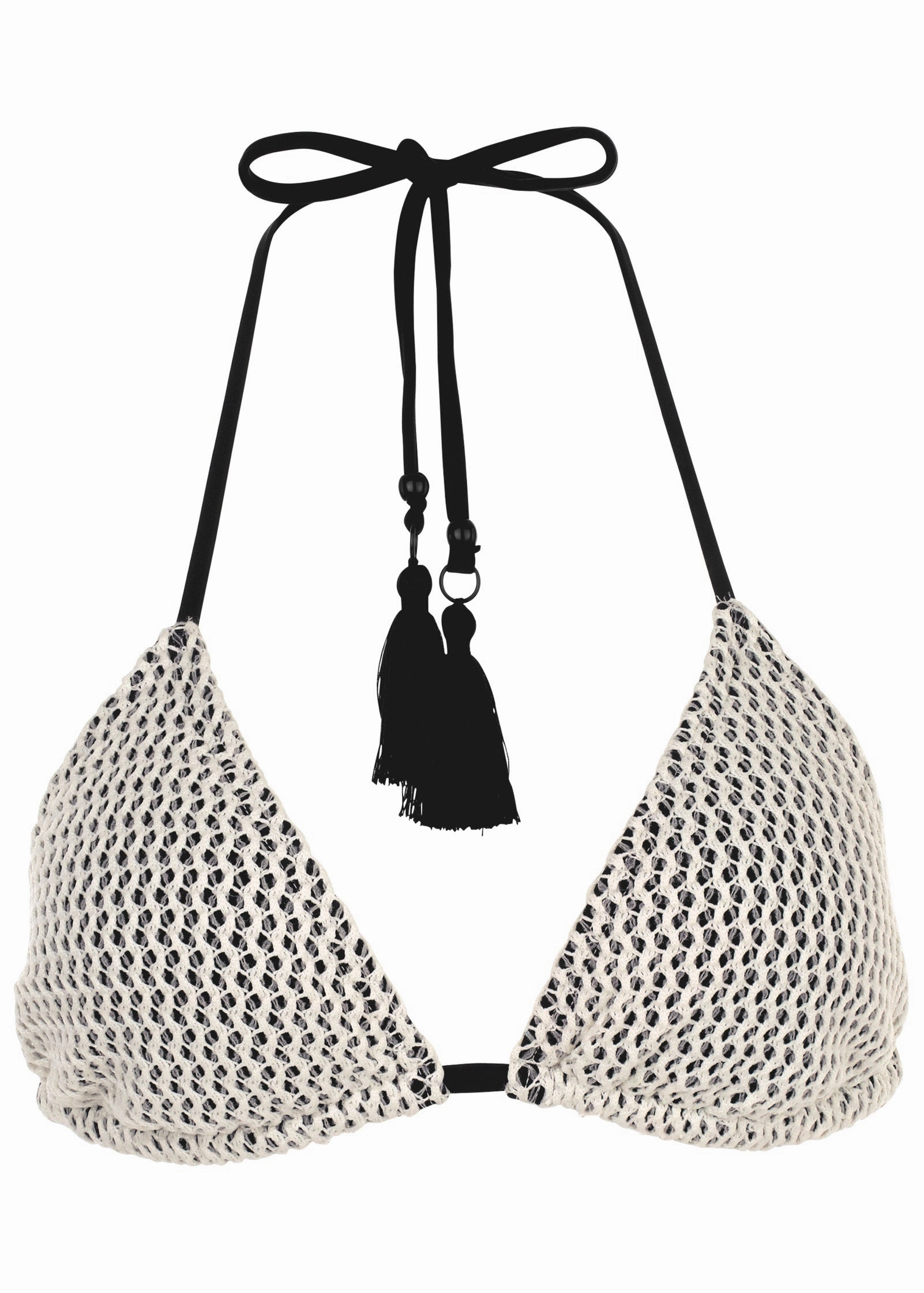 Crochet Bahamas Triangle Top - Cream