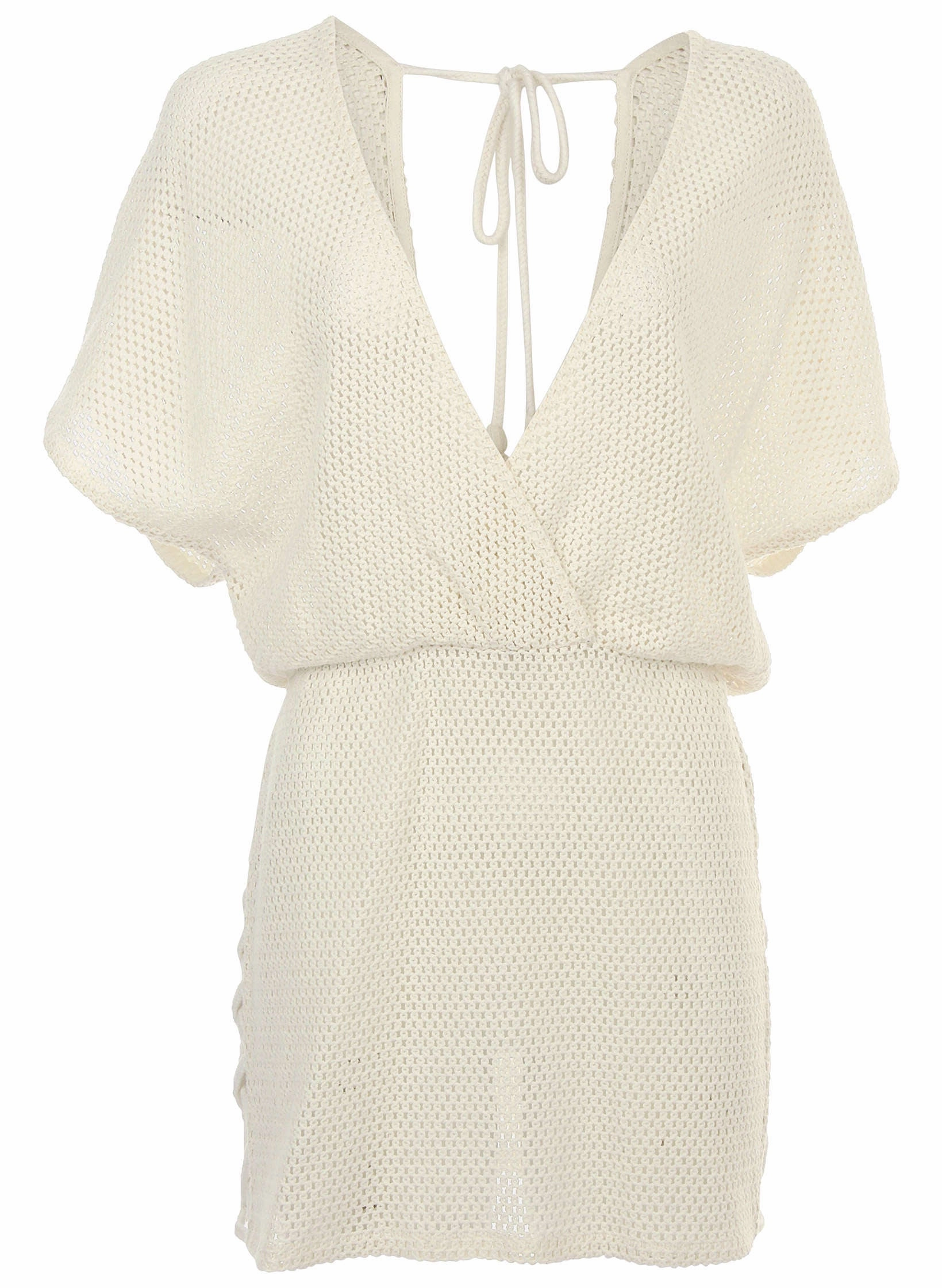 Crochet Cover-Up Dress - Cream