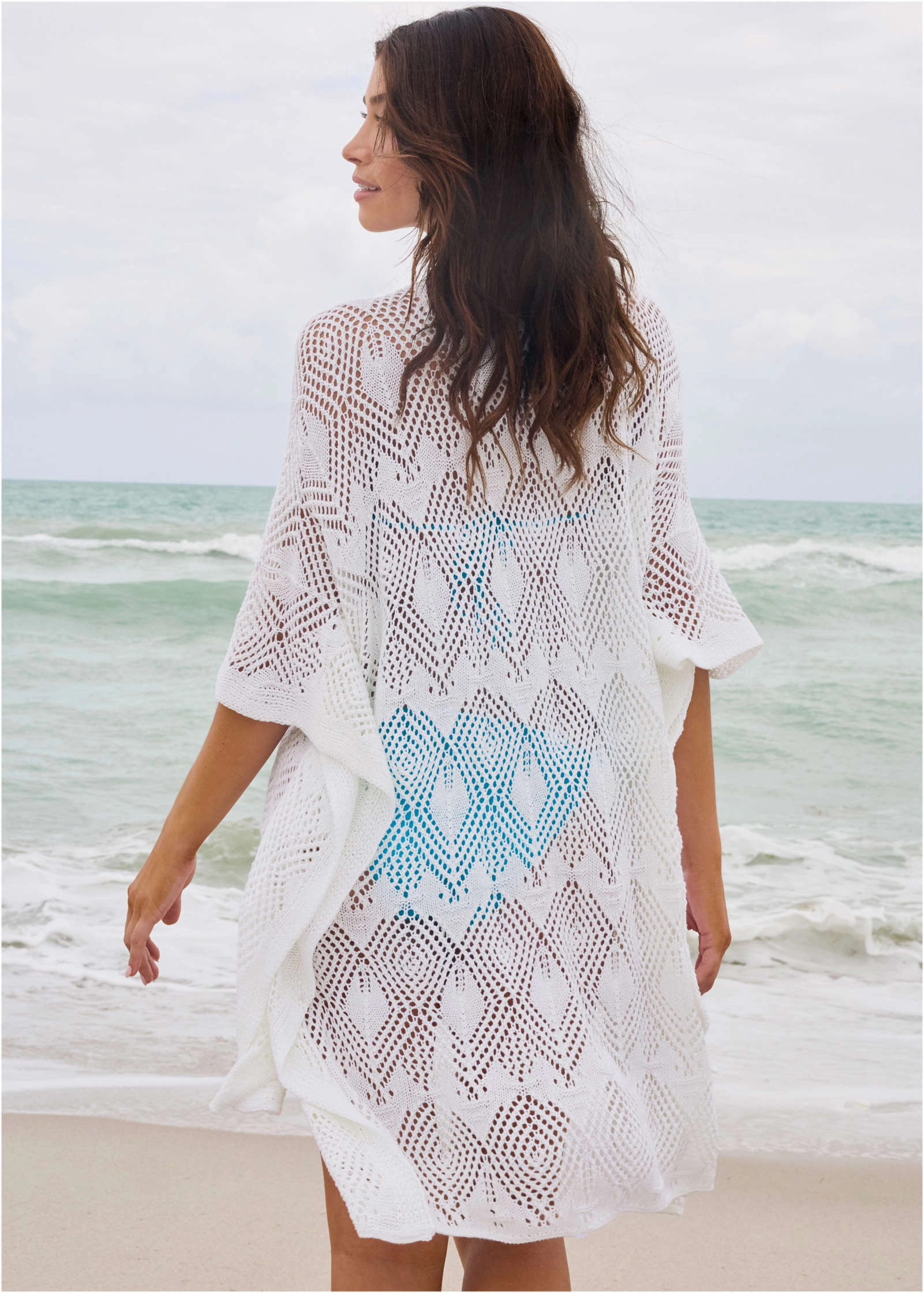 Crochet Cover-Up Tunic - White