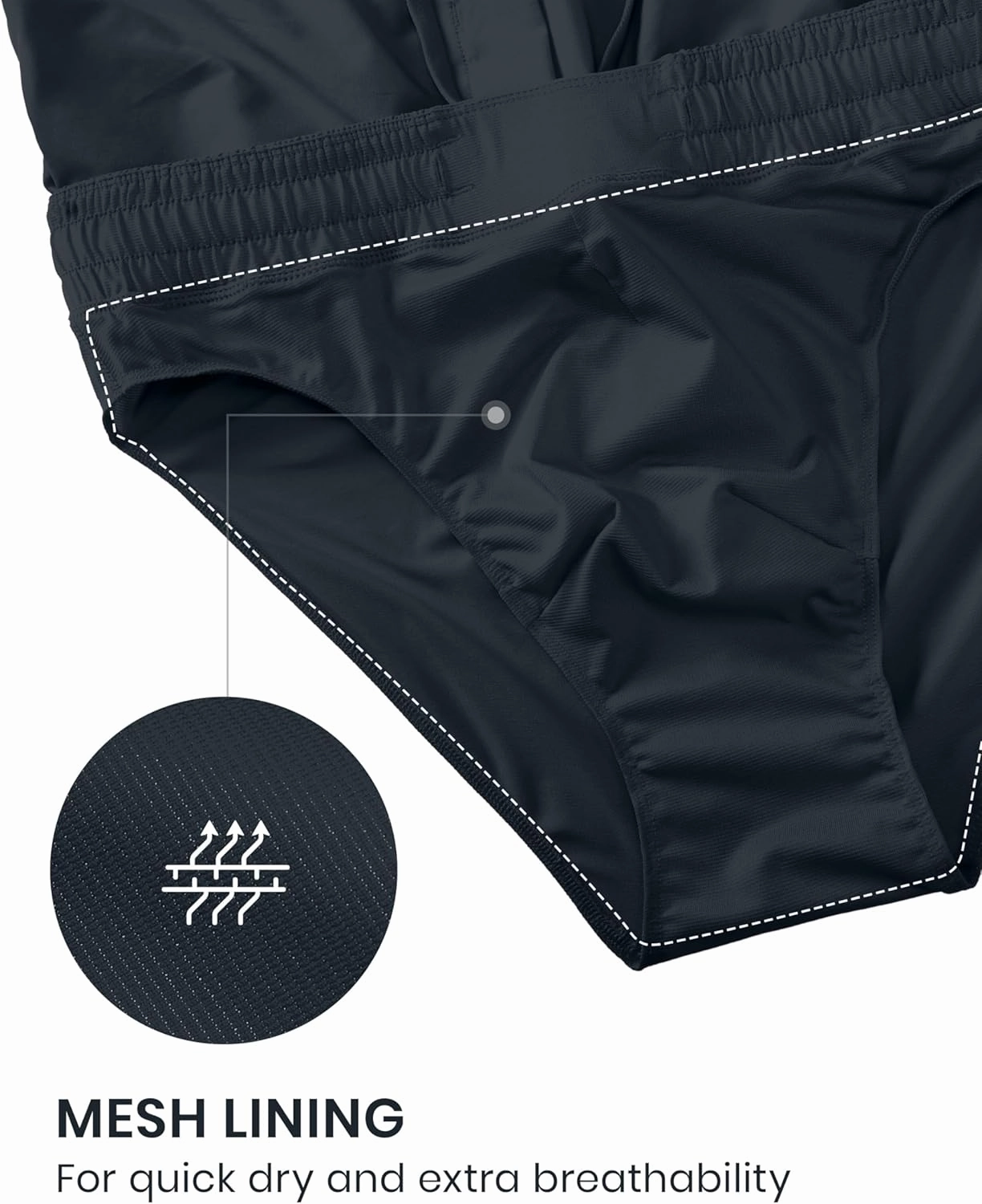 CRZ YOGA Mens Swim Trunks 7'' Quick Dry Mesh Lining Athletic Casual Swimwear Shorts with Zipper Pockets