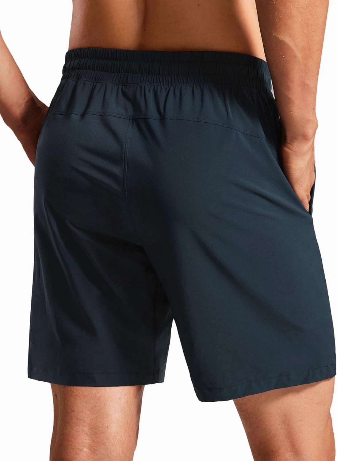 CRZ YOGA Mens Swim Trunks 7'' Quick Dry Mesh Lining Athletic Casual Swimwear Shorts with Zipper Pockets