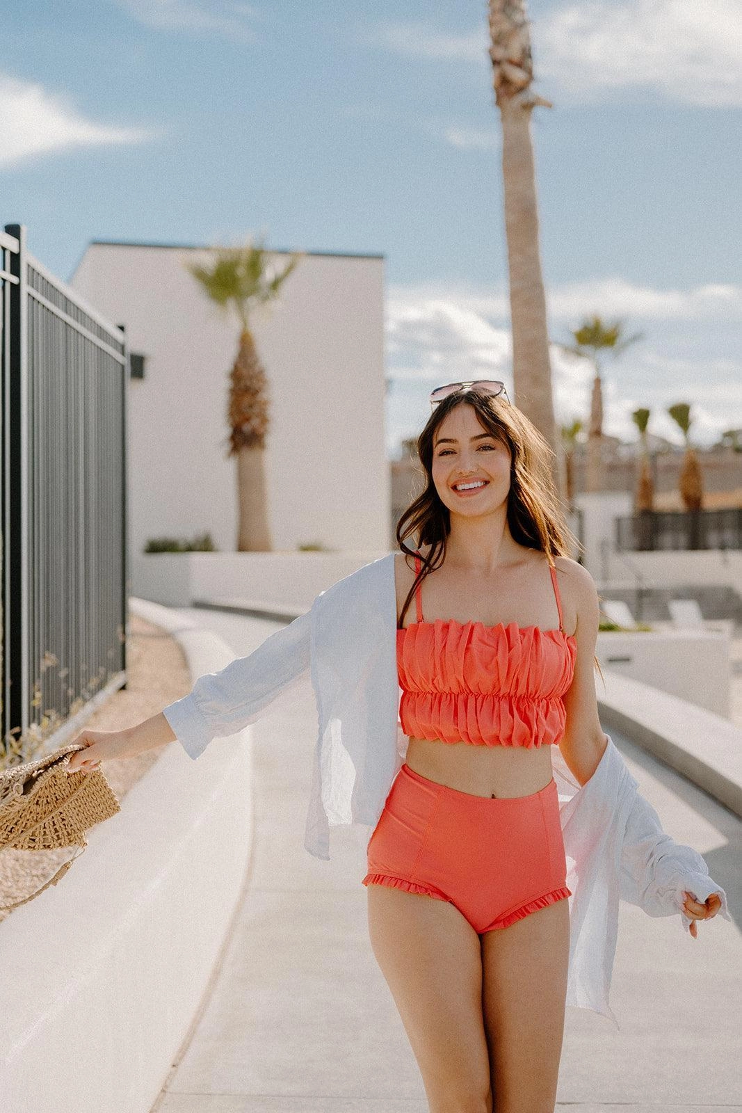 Deep Coral | All Ruffled Up Bottoms