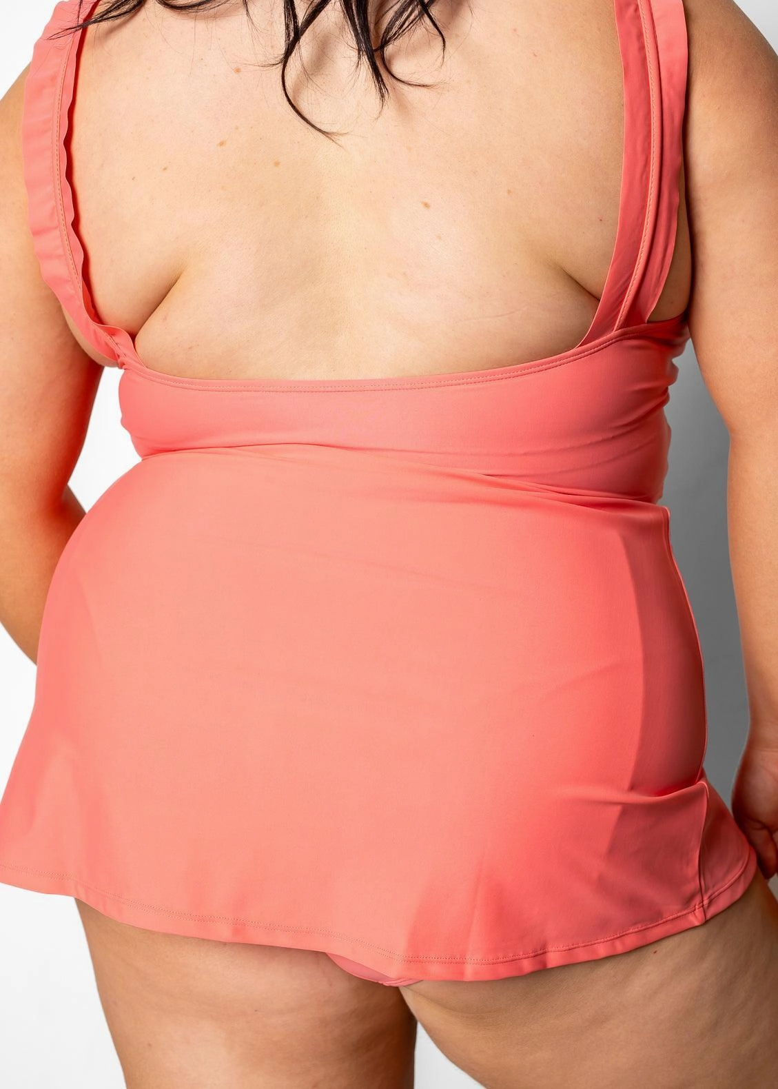 Deep Coral | Detached High-Waisted Skirt