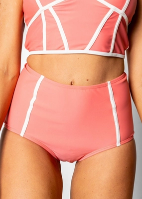 Deep Coral | Lined Up Bottoms