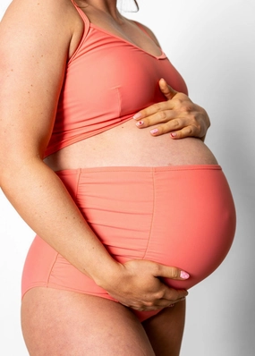 Deep Coral | Maternity Bottoms