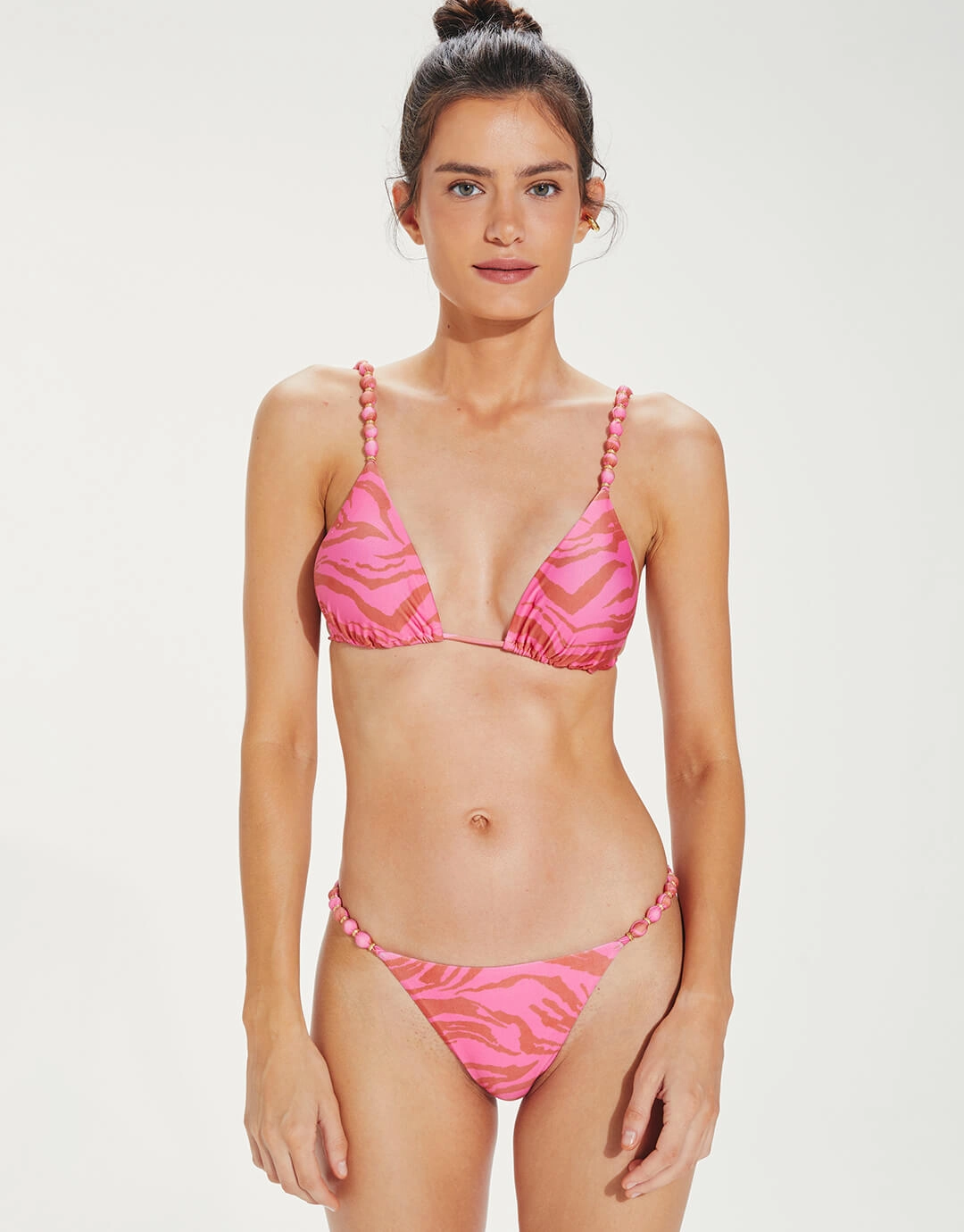 Diani Beads Brazilian Bikini Pant - Pink