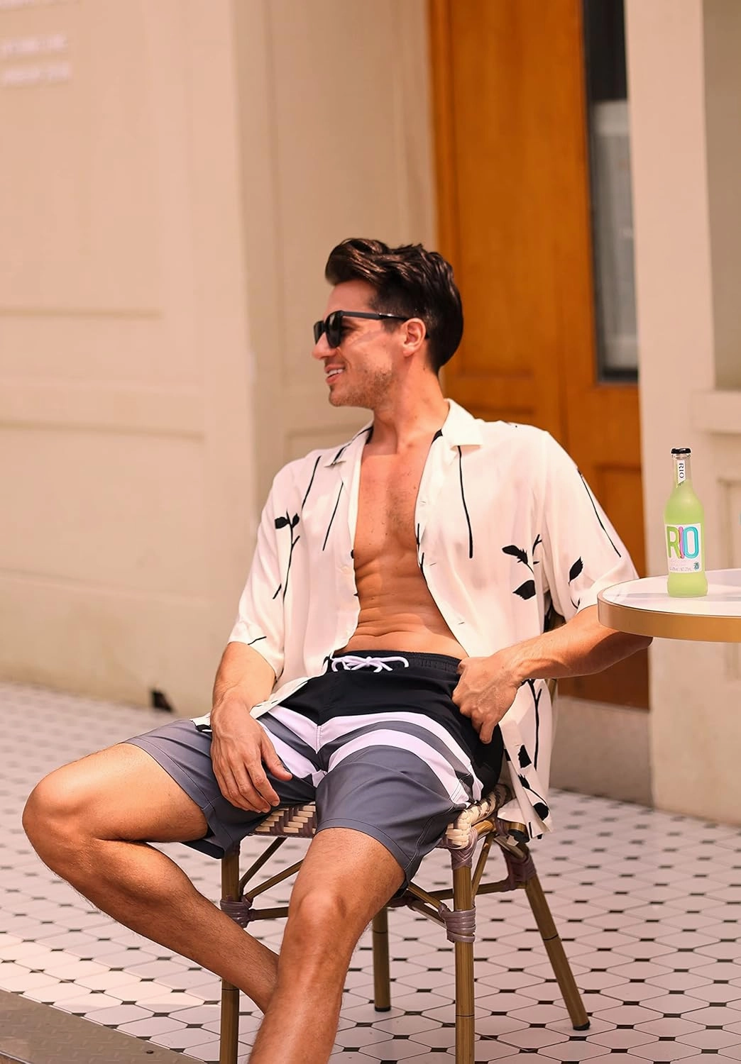 difficort Mens Swim Trunks with Compression Liner Quick Dry Bathing Suits Shorts with Zipper Pockets