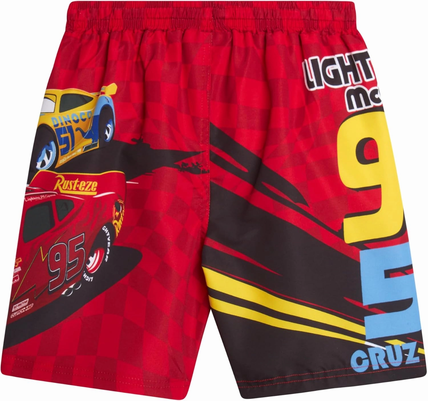 Disney Boys Swim Trunks - Cars Lightning McQueen Mickey Mouse Toy Story Buzz Lightyear Toddler Boy Swim Shorts (Sizes: 2T-7)