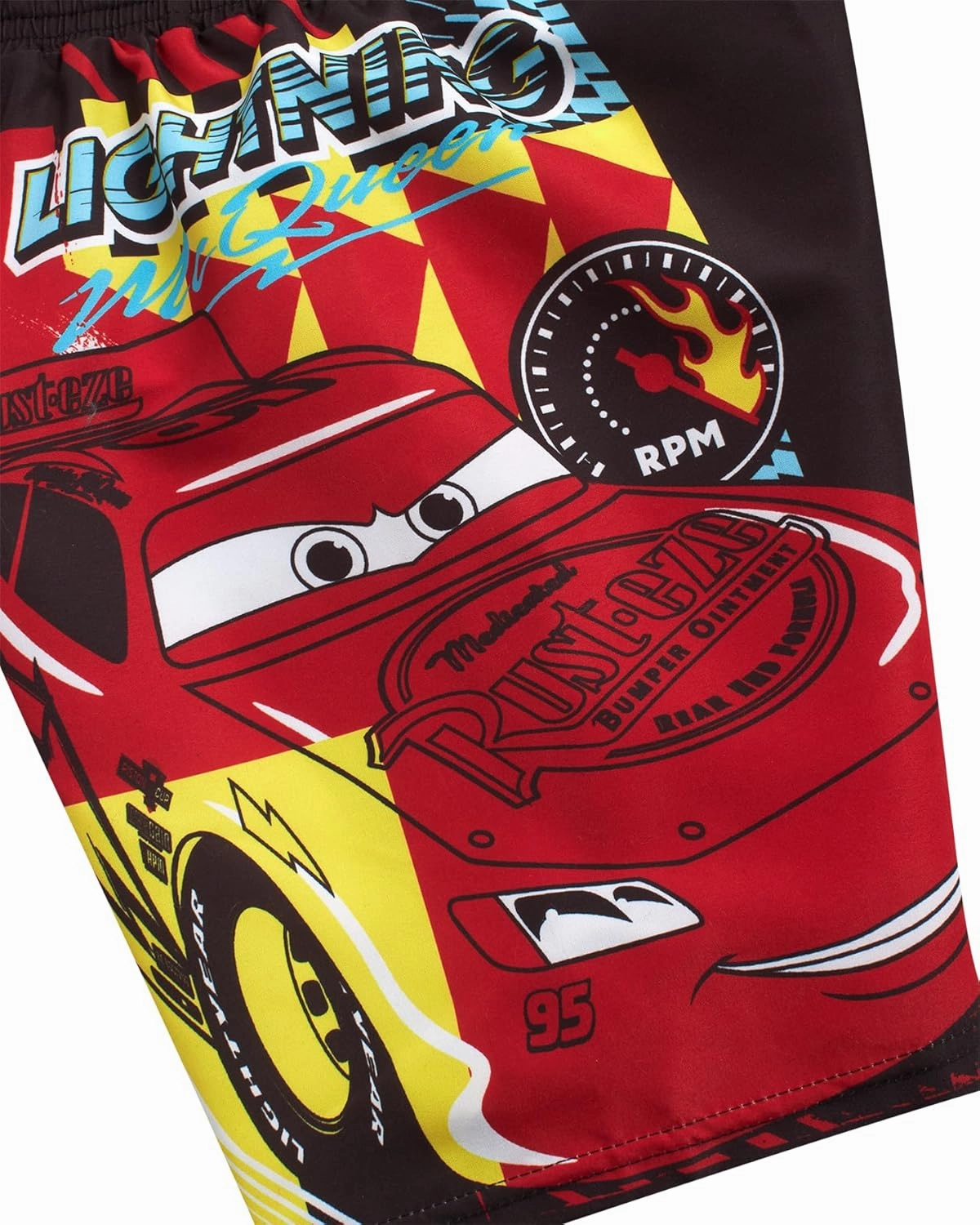 Disney Boys Swim Trunks - Cars Lightning McQueen Mickey Mouse Toy Story Buzz Lightyear Toddler Boy Swim Shorts (Sizes: 2T-7)