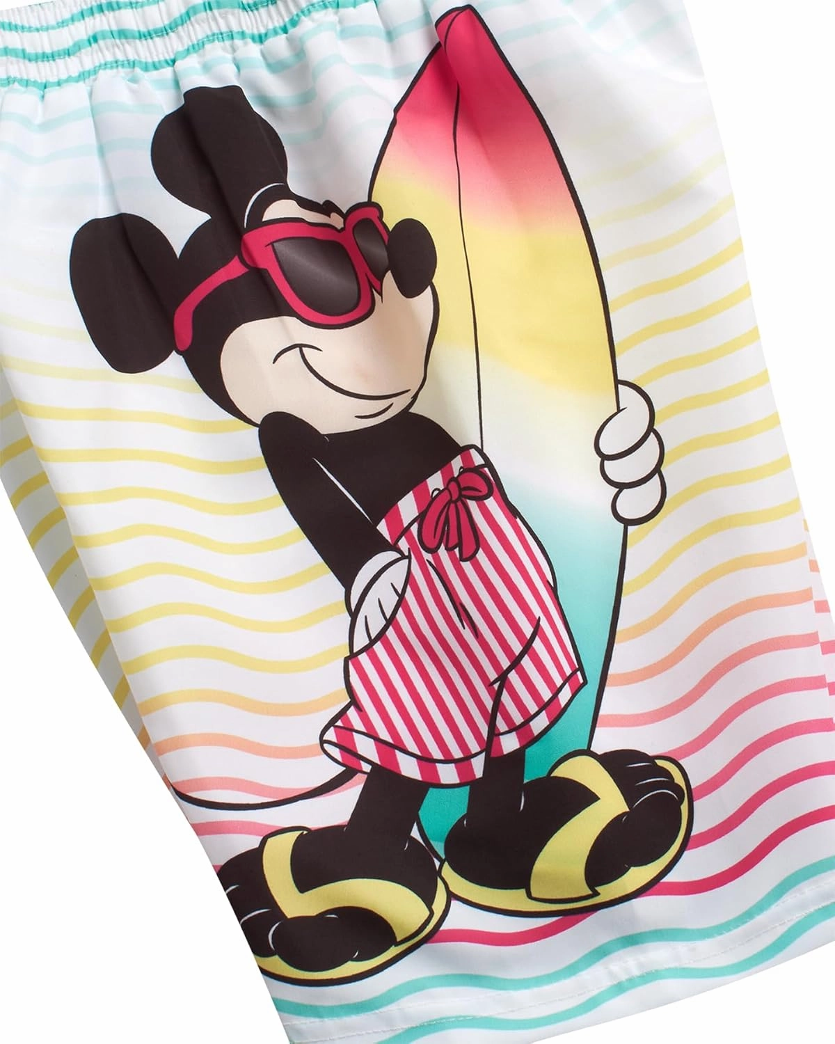Disney Boys Swim Trunks - Cars Lightning McQueen Mickey Mouse Toy Story Buzz Lightyear Toddler Boy Swim Shorts (Sizes: 2T-7)