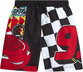 Disney Boys Swim Trunks - Cars Lightning McQueen Mickey Mouse Toy Story Buzz Lightyear Toddler Boy Swim Shorts (Sizes: 2T-7)