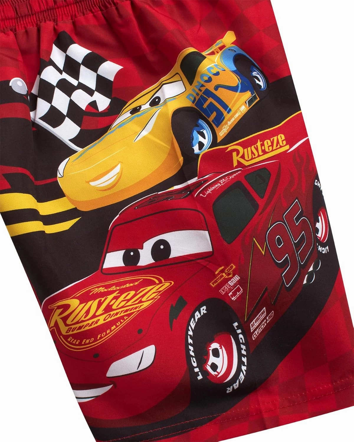 Disney Boys Swim Trunks - Cars Lightning McQueen Mickey Mouse Toy Story Buzz Lightyear Toddler Boy Swim Shorts (Sizes: 2T-7)