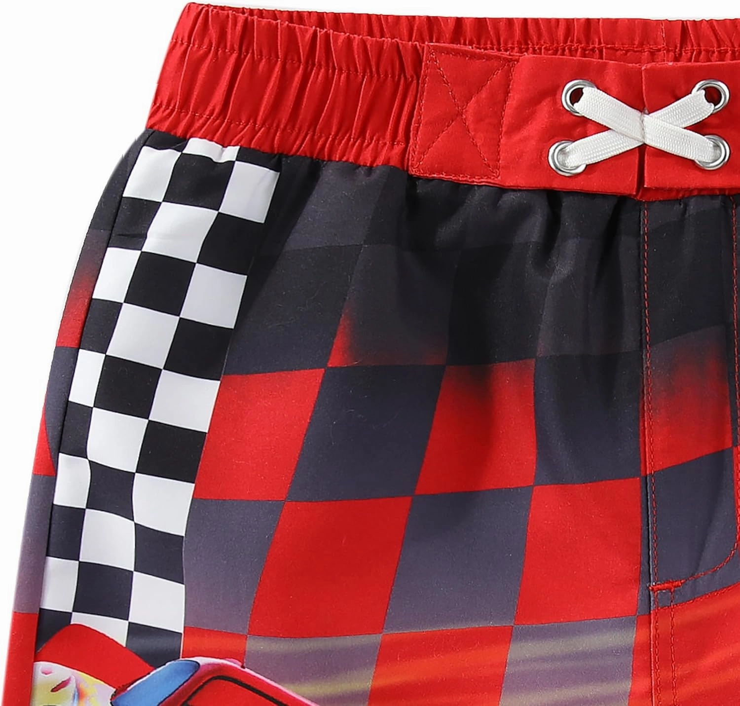 Disney Cars Lightning McQueen Boys UPF 50  Swim Trunks Bathing Suit for Toddler and Big Kids