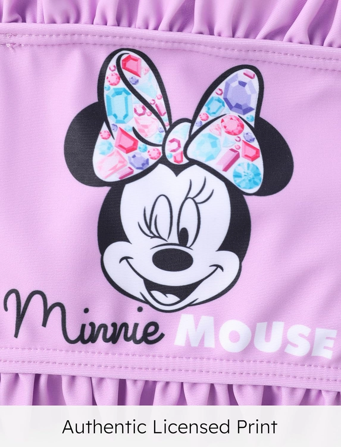 Disney Frozen Elsa Princess Minnie Ariel Girl 3 Piece Swimsuit Bikini Tankini Bathing Suit with Cover Up Set UPF 50  Swimwear
