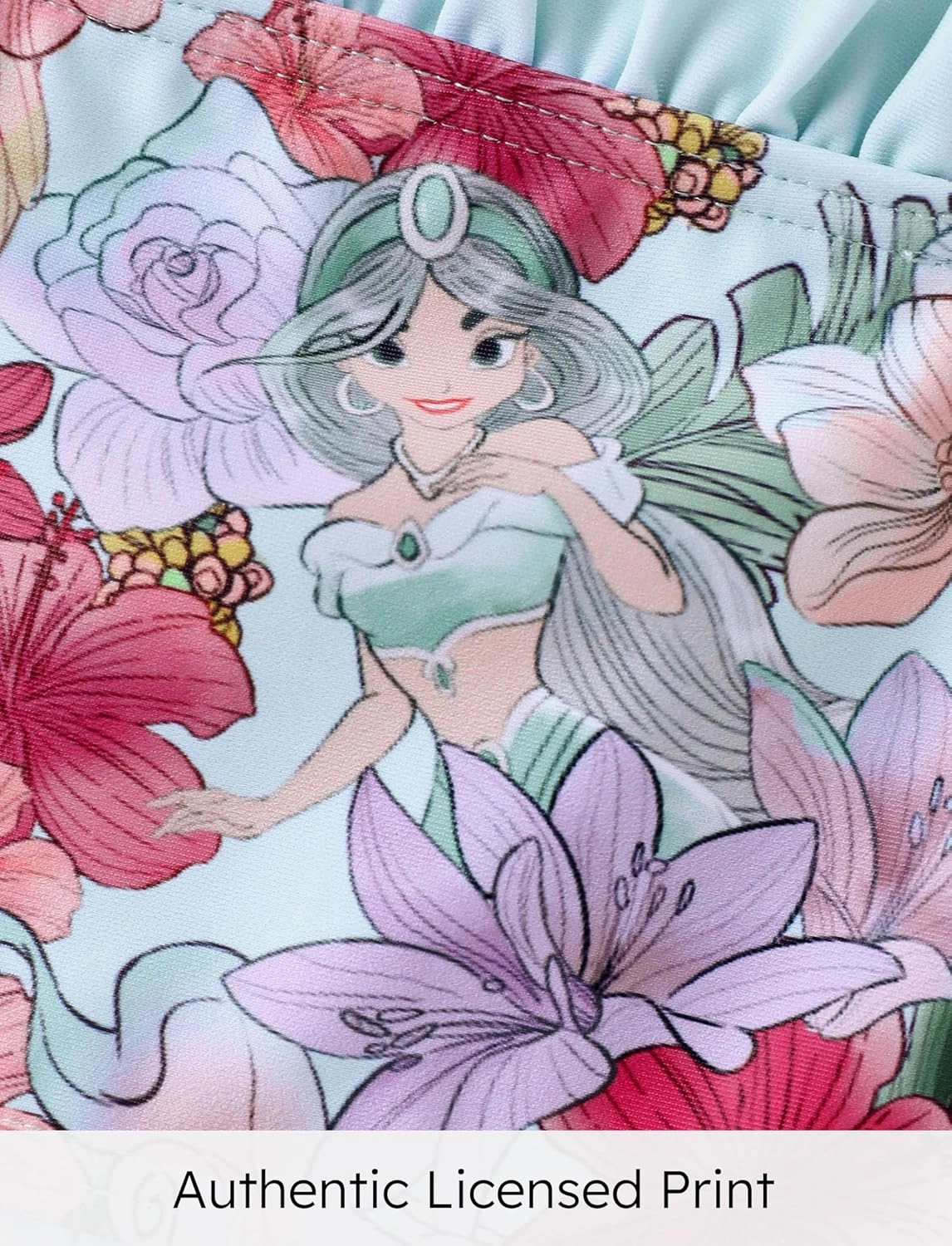 Disney Frozen Elsa Princess Minnie Ariel Girl 3 Piece Swimsuit Bikini Tankini Bathing Suit with Cover Up Set UPF 50  Swimwear