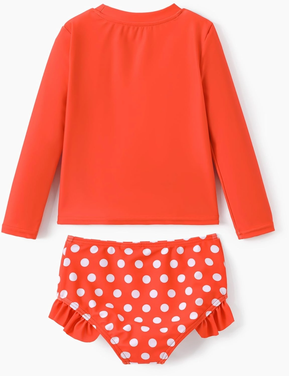 Disney Mickey and Friends Girl Two Piece Long Sleeve Swimsuit Rashguard Bathing Suit