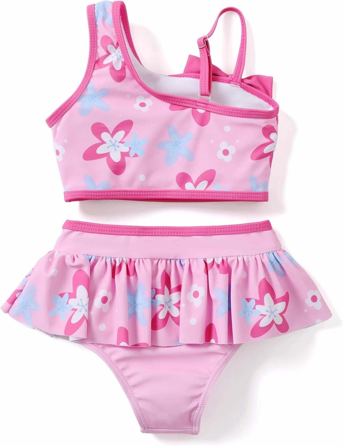 Disney Mickey and Friends Girls 2 Piece Tankini Bathing Suits Summer Rash Guard Swimwear