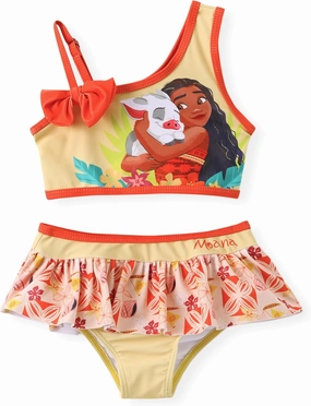 Disney Mickey and Friends Girls 2 Piece Tankini Bathing Suits Summer Rash Guard Swimwear