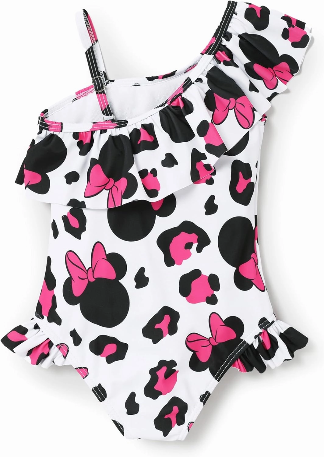 Disney Mickey and Friends Girls One Piece Swimsuits Ruffles Swimwear Beach Sport Bathing Suit