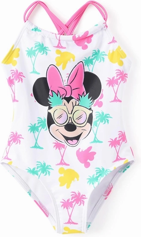 Disney Mickey and Friends Girls Swimsuits UPF 50  One Piece Bathing Suits Sport Summer Beach Swimwear for Kids Size 3-13Y
