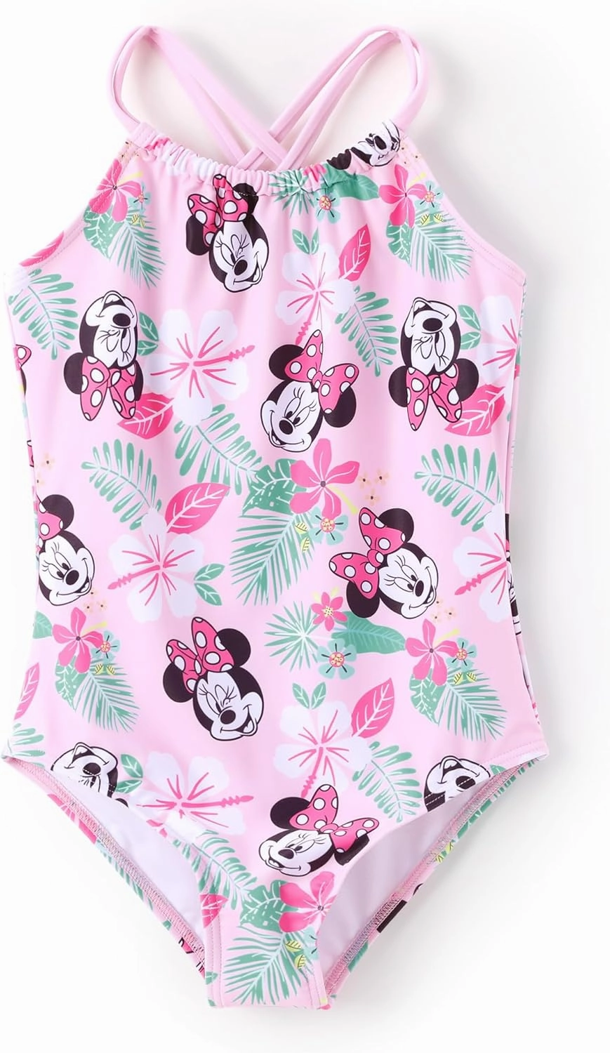 Disney Mickey and Friends Girls Swimsuits UPF 50  One Piece Bathing Suits Sport Summer Beach Swimwear for Kids Size 3-13Y