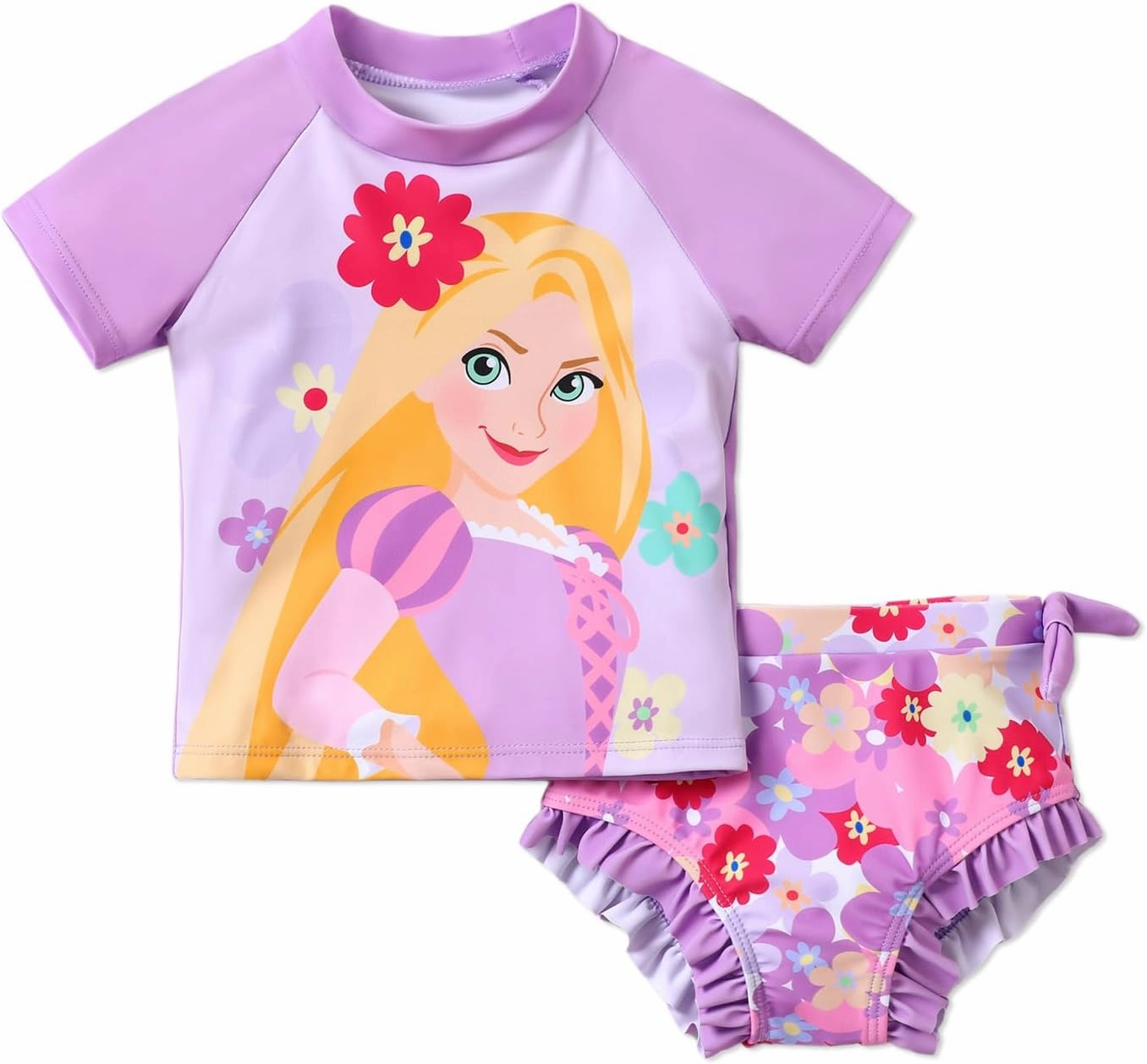 Disney Princess Frozen Elsa Minnie Toddler Girl Swimsuit Summer Tankini Bathing Suit 2 Piece Swimwear Rashguard Swim Suit