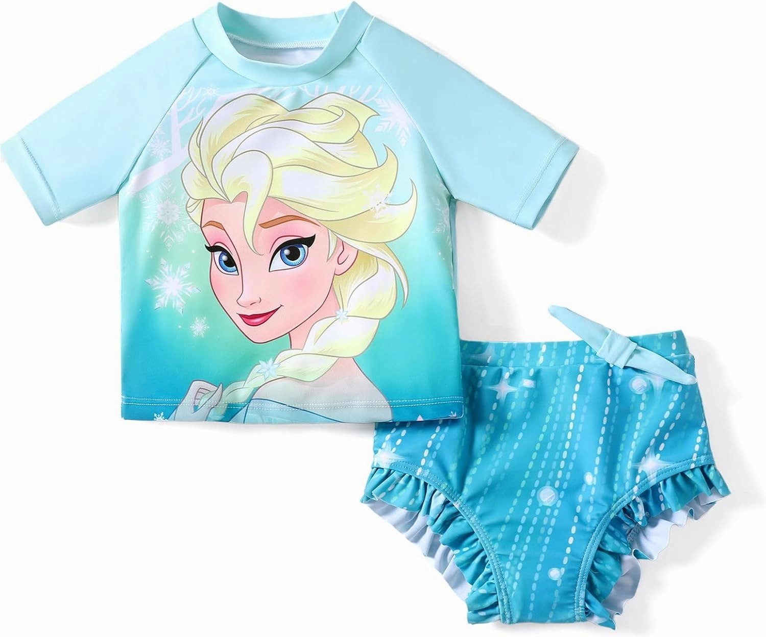 Disney Princess Frozen Elsa Minnie Toddler Girl Swimsuit Summer Tankini Bathing Suit 2 Piece Swimwear Rashguard Swim Suit