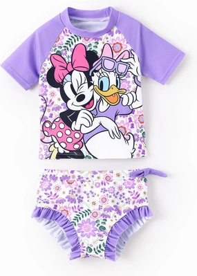Disney Princess Frozen Elsa Minnie Toddler Girl Swimsuit Summer Tankini Bathing Suit 2 Piece Swimwear Rashguard Swim Suit