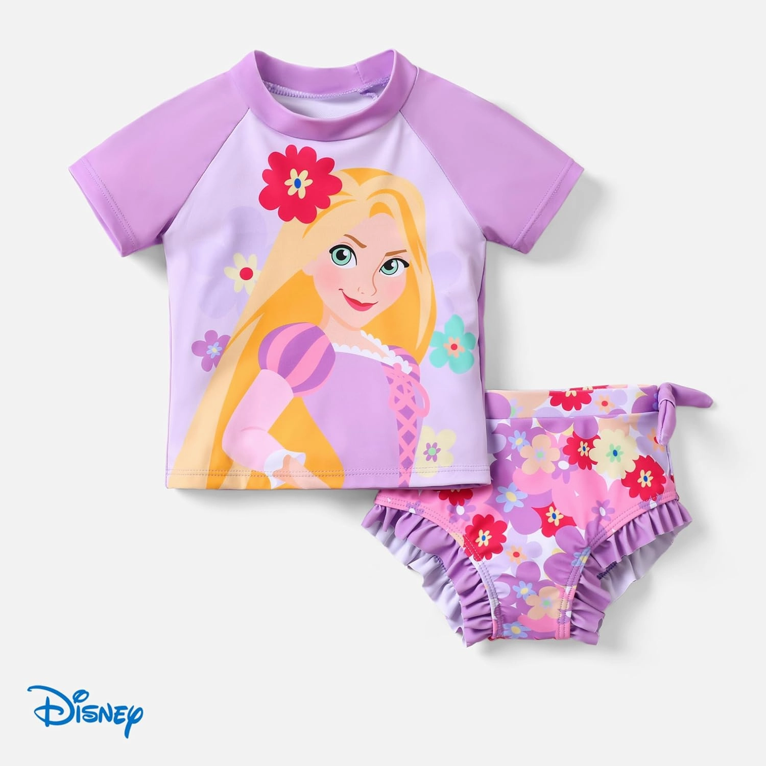 Disney Princess Frozen Elsa Minnie Toddler Girl Swimsuit Summer Tankini Bathing Suit 2 Piece Swimwear Rashguard Swim Suit