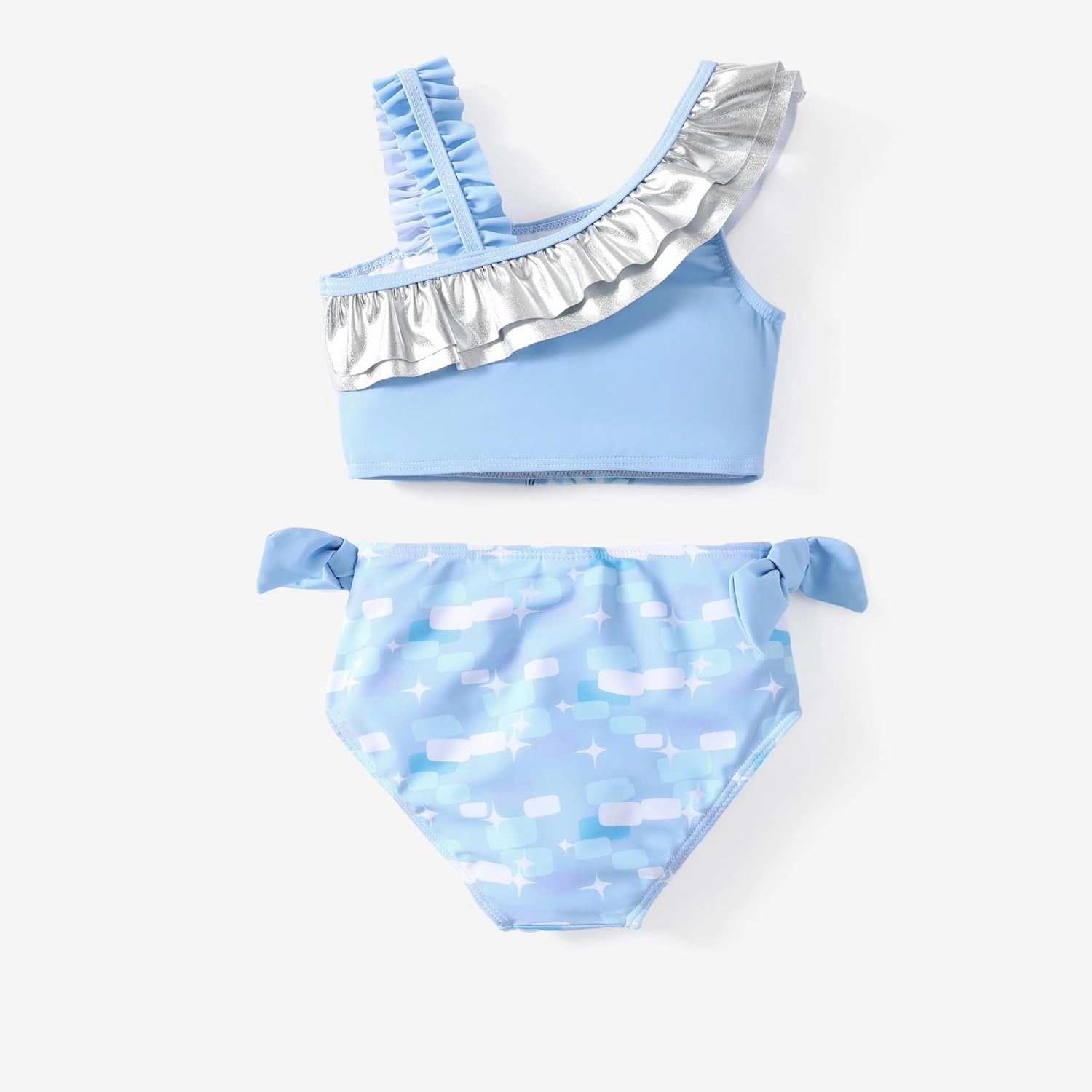 Disney Princess Toddler Girls Two Piece Tankini Top and Bow Tie Bikini Bottom Beach Swimwear Set