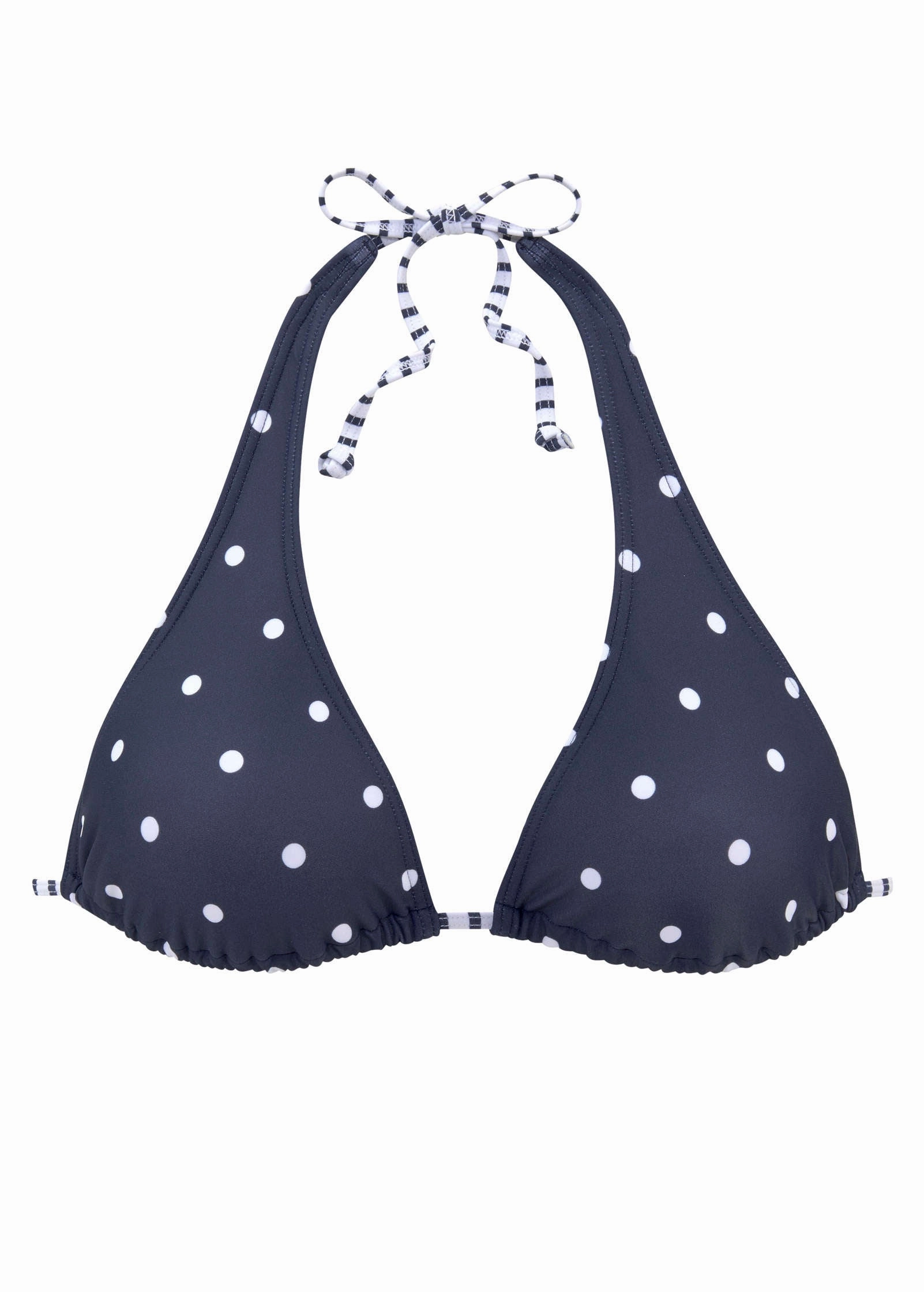 Dot Triangle Top - Striped Polka-Dot