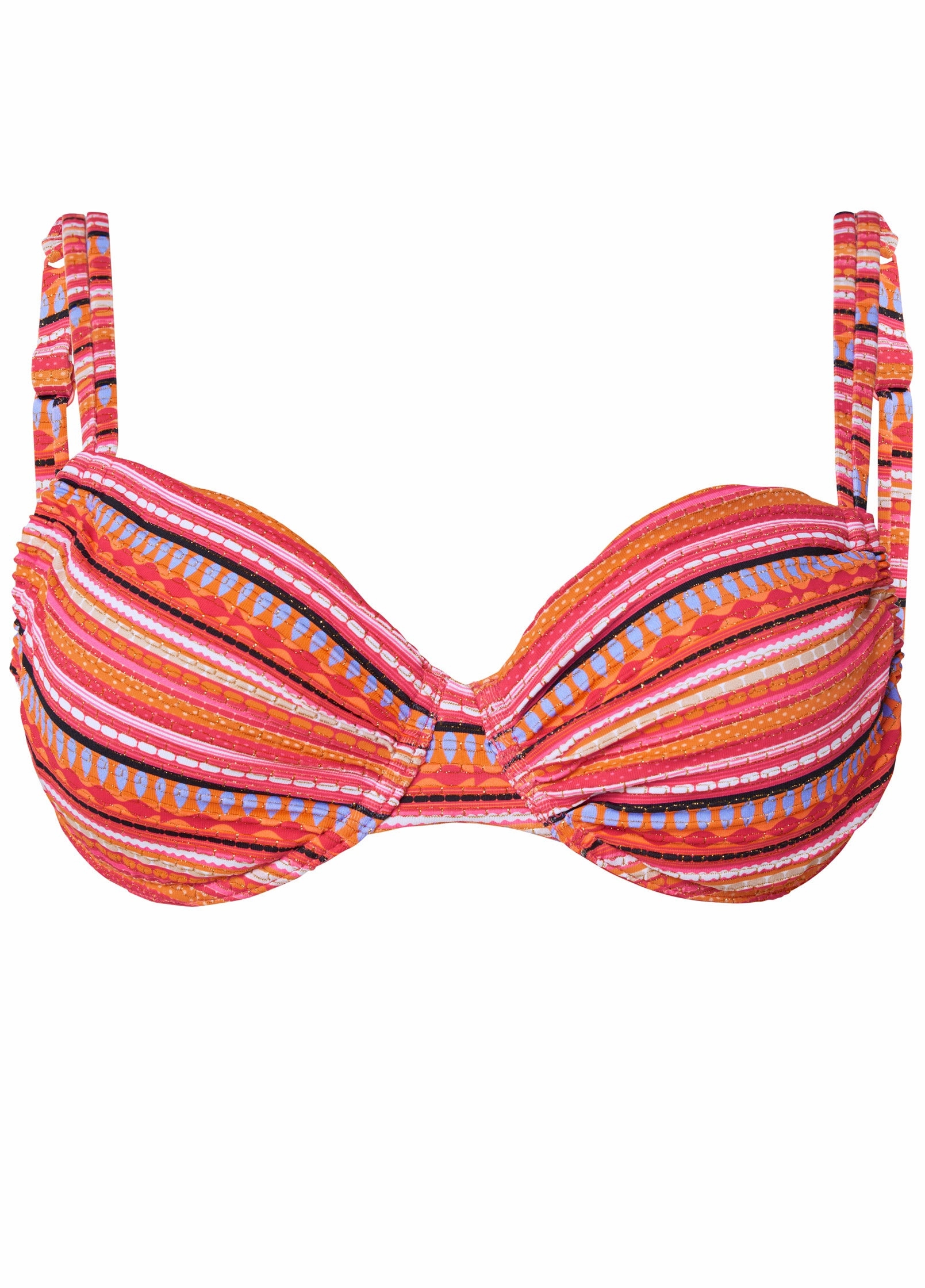 Double Strap Underwire Top - Sunrise Stripes
