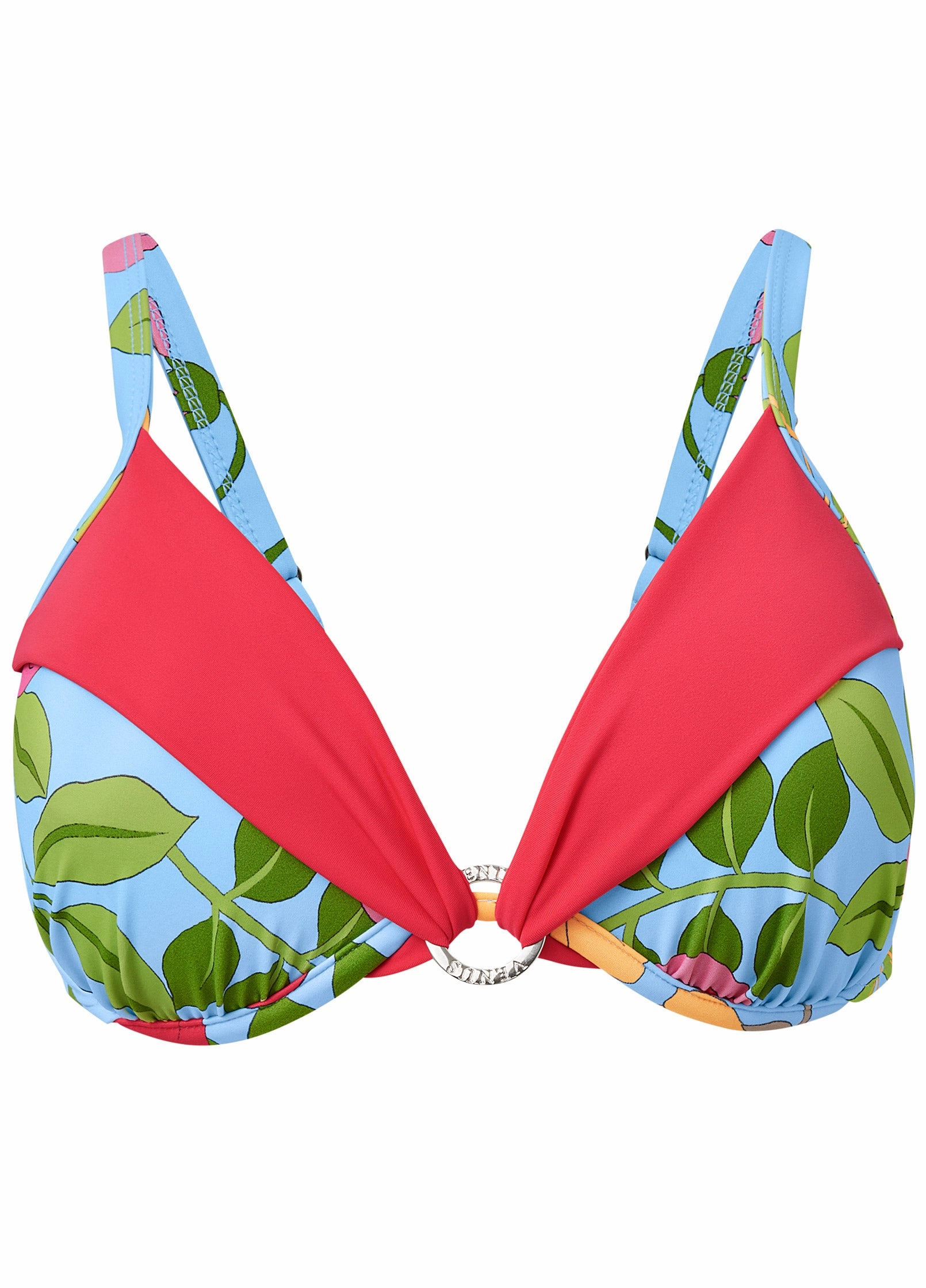 Draped Ring Underwire Top - Soft Meadow