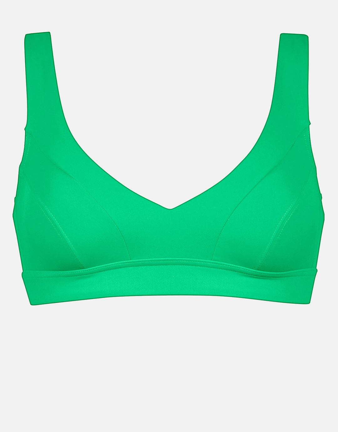 Eco Shape Bralette Crop Bikini Top - Lush Lime