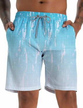 ELETOP Men's Swim Trunks Quick Dry Bathing Suit Swimming Board Shorts Mesh Lining Beach Swimwear