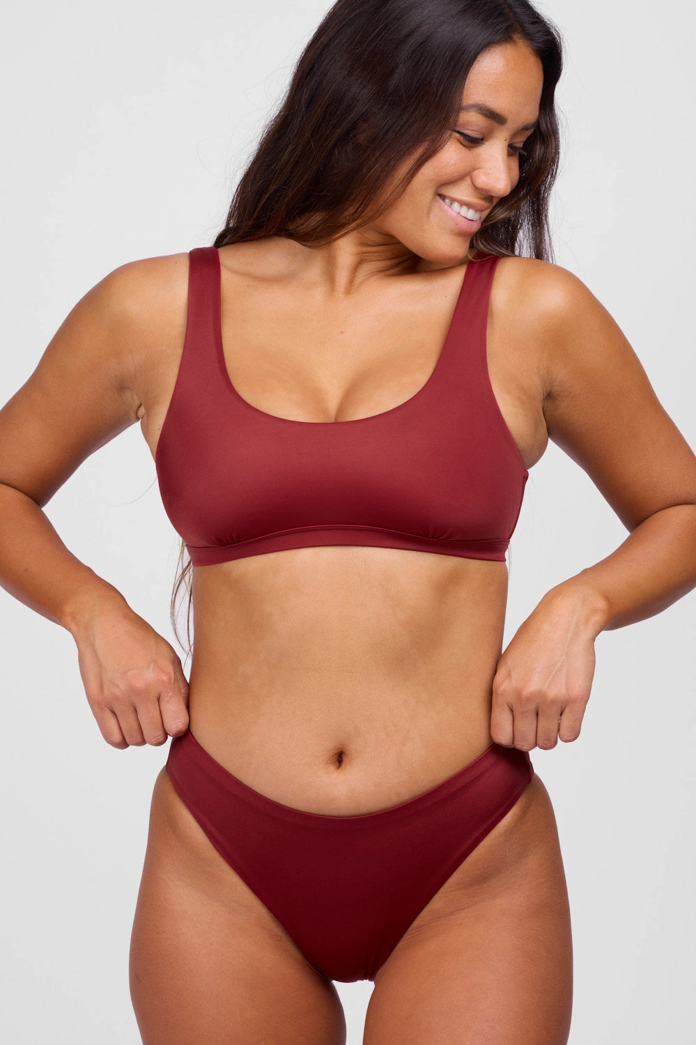 Emily Bikini Top -  Garnet