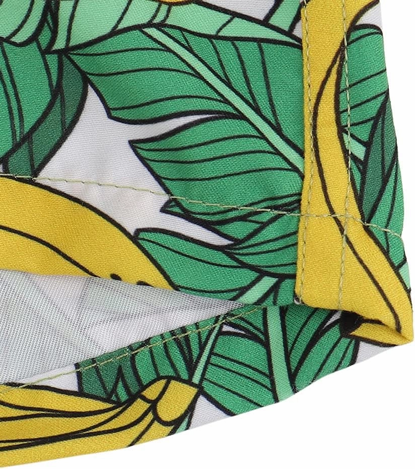 ESTAMICO Boys' Quick Dry Beach Swim Trunk Printed Board Shorts with Pockets