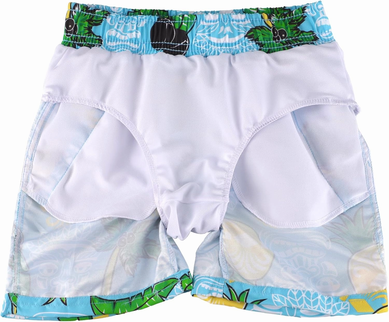 ESTAMICO Boys' Quick Dry Beach Swim Trunk Printed Board Shorts with Pockets
