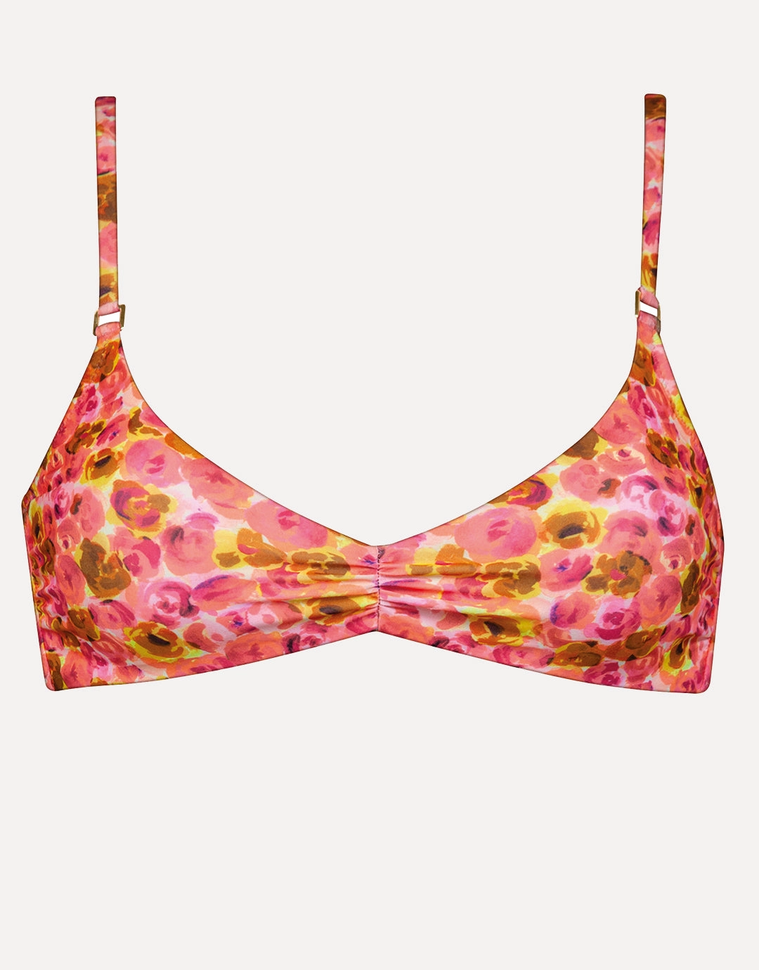 Euphoric Bloomwave Bralette Bikini Top - Sunsoaked Neons