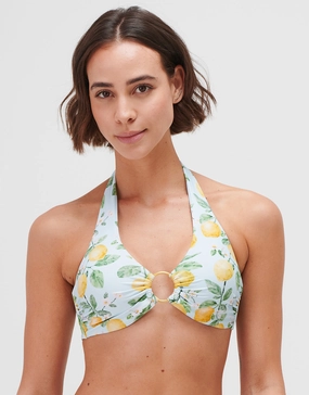 Fior di Limone Underwired Halter Bikini Top - Sorrento Sky